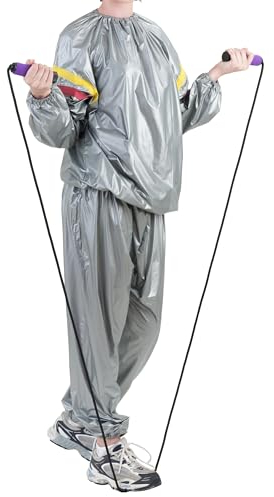 G5 HT SPORT Bantning Bastu Jumpsuit för Svettning och modellering Bastuvit S/M eller L/XL Suit Sweat Gym Fitness Löpning Yoga Män