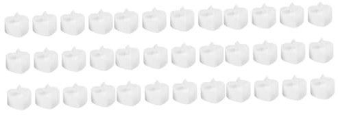 Hemobllo 36pièces Bougies LED Électroniques sans Flamme Lampes De Décoration Forme De Cœur pour Noël Mariages Et Fêtes Ambiance Chaleureuse Et Relaxante