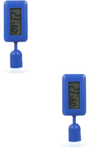 Kisangel 2st Reptilien-hygrometer Rotierendes Tankthermometer Glasthermometer Tiere Aus Glas Elektronisches Zubehör Rotierendes Reptil Mini Zubehör Für Fischaquarien Abs Saugnapf Gecko