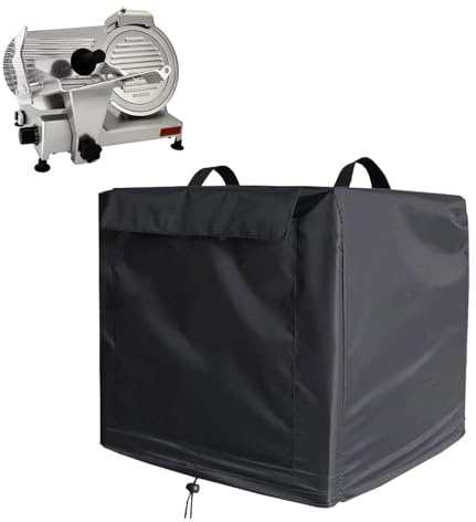 Baomaeyea Housse de protection pour trancheuse à viande (housse uniquement), tissu Oxford 420D imperméable et anti-poussière compatible avec la trancheuse à viande VEVOR/BESWOOD 250