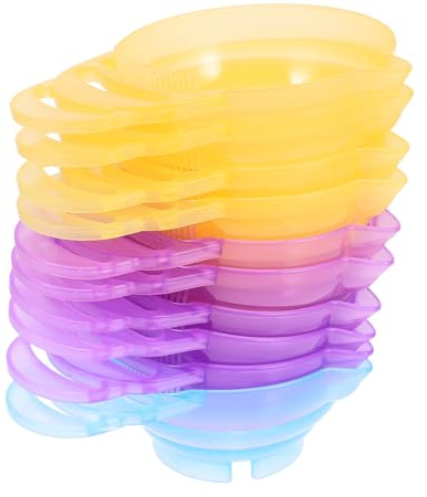 Beatifufu 10piezas Cuencos Para Teñir El Cabello Recipientes Para Tintes Almacenamiento Fácil Material Resistente
