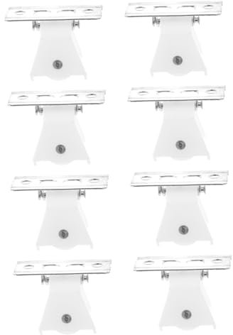 GARVALON Roman Shade Cord Locks and Curtain Track Pulleys 8pcs Set Universal Curtain Runners Wheels for Window Blinds Accessories