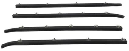 JINFOLI Joints de porte de fenêtre 4 pièces joints de garniture de balayage de fenêtre extérieure de voiture bande d'étanchéité de voiture for Bronco F250 F350 1987-1996 Bande d'étanchéité