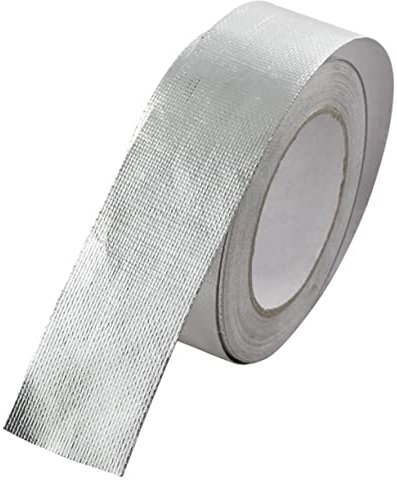 Toyvian Rohrisolierband Hitzeband Auspuff Lüftungsschlauch Dampfsperre Kleber Aluklebeband Für Dämmung Bitumen Aluband Folienband Hitzeschutzmatte Selbstklebend Wickeln