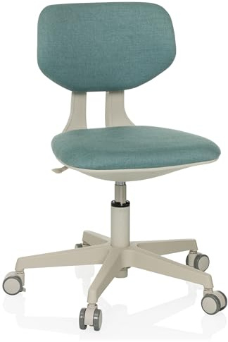 hjh OFFICE Snurrstol för barn KIDDY CLASSIC Tyg Blå