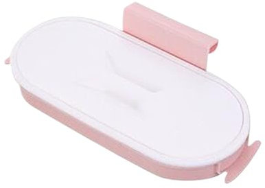 BOJHGO Soporte para Bolsas De Basura Estante for Bolsas de Basura, Bolsa Colgante de Basura portátil, Estante de Almacenamiento de Basura for Cocina, Organizador de Cocina, 3 uds.(Pink)