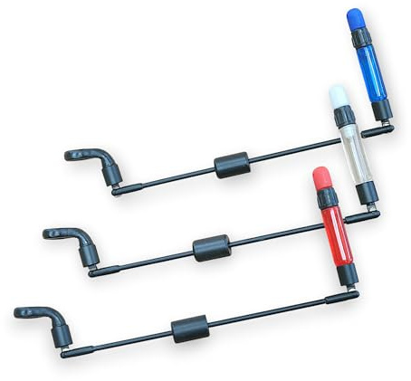 TJRS Bissanzeiger, Swinger, Karpfenangeln, Ausrüstung für Bissanzeiger und Banksticks, Rot, Weiß, Blau, 3 Stück
