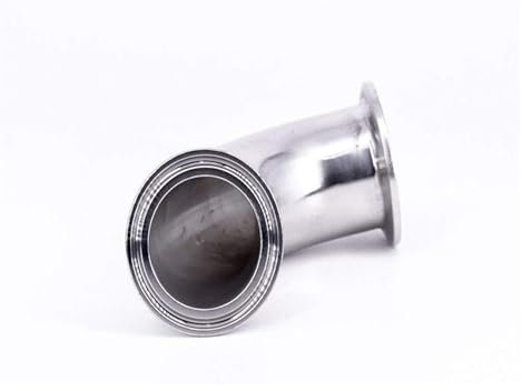 1.5 2 2.5 3 3.5 4 Tri Clamp 90 Degree Elbow, SUS316 Stainless Sanitary Pipe Fitting Connector Elbows(108mm OD K119mm)