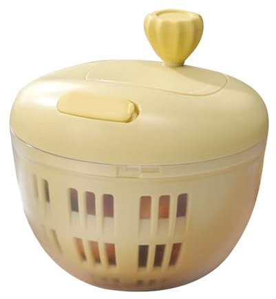 Centrifuga portatile per verdure, ciotola per asciugare insalata, 800 ml, design con base antiscivolo, rondella compatta per frutta per uso in cucina, all'aperto, campeggio, picnic, viaggi