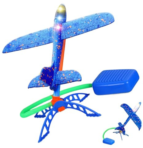 Genérico Lanzamiento De Cohete - Juguete De Despegue con Pisada Energética,Juego Interactivo De Avión Al Aire Libre para Niños Y Niñas De 1 A 3 Años para Jardín Playa Y Parque