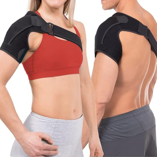 YOFDAL tutor espalda tutor espalda, tutor espalda izquierda Hombre, Soporte para el espalda regulable, para Sollievo Del Dolor al Espalda, Tendinitis, para el brazo derecho e izquierdo