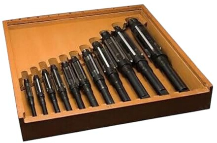 Adjustable Reamer Set H4–H14 (15/32–1-1/2) – Carbon Steel Blades & Mild Steel Body | Straight Flute Hand Reamers for Metal, Plastic & Wood | Precision Reaming & Hole Finishing Tools