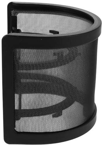 BESPORTBLE Recording Microphone Cover U Shape Metal Mesh Pop Filter Mic Shield Windscreen for Studio Podcast Vocal Mics