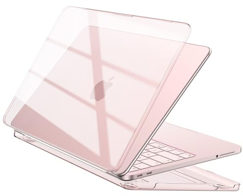 EooCoo for MacBook Neo Case 13 inch 2026 A3404 A18-Pro Crystal Pink | Ultra-thin Transparent Hard Shell, Seamless Fit Plastic Cover, Laptop Accessories Compatible with Apple Mac Neo 13