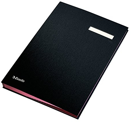 Esselte 621061 - Unterschriftsmappe, 192 x 34 mm, Schwarz