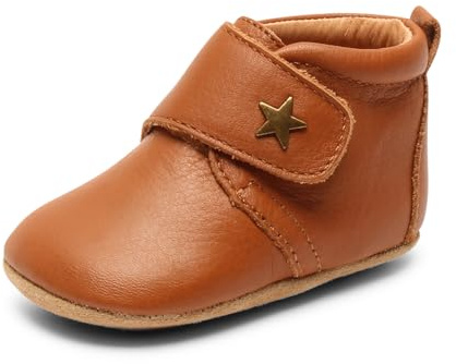 Bisgaard Unisex baby kardborreband stjärna tofflor, konjak, 22 EU