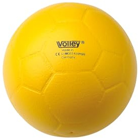 Volley Softball Fussball mit Elefantenhaut, Ø ca. 21 cm Gewicht ca. 220 g, Farbe gelb, Sprungverhalten ooo