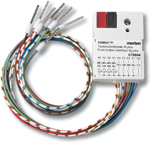 Merten 670804 Tasterschnittstelle 4fach plus, polarweiß