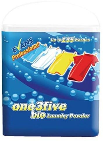 Evans Vanodine One3Five Bio Laundry Powder, 10 kg