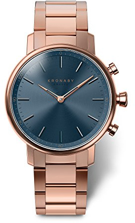 KRONABY Uhr Smart Damen | Saphirglas, Wasserdicht 10 ATM, Musiksteuerung, Schrittzähler, Anrufbenachrichtigung und -ablehnung S2445/1, Carat