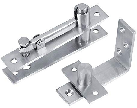 Bisagra de Pivote de Puerta de Acero Inoxidable Bisagra de 360 Grados Hacia Arriba Bisagra de Puerta Giratoria de Alto Rendimiento con forma 7 Para Garaje Casera