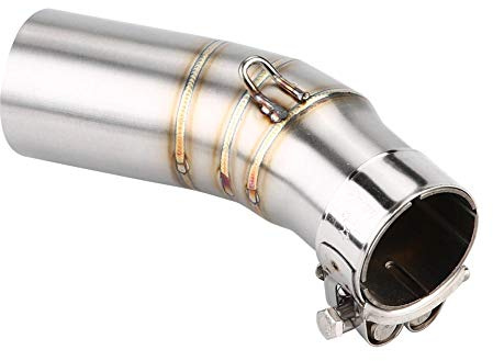 Adattatore Marmitta Hornet-terminale scarico moto adatto per Tubo di scarico centrale, Tubo di collegamento scarico motore, Tubo di collegamento intermedio di scarico, Acciaio inossidabile adatto pe