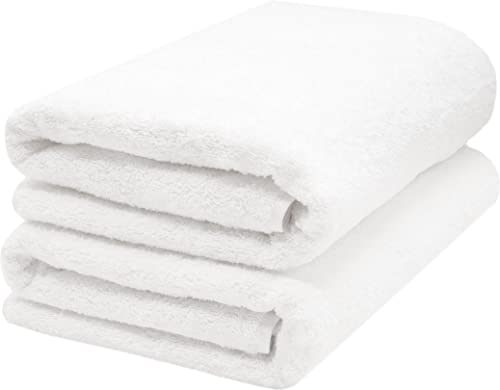 ZOLLNER 2 Toallas de Sauna, 70x200 cm, algodón, Blanco
