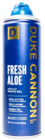 Duke Cannon Supply Co Superior Grade Shaving Gel Foam, Fresh Aloe Scent, 8 oz