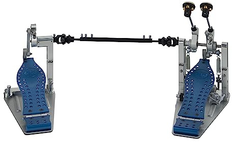 DW MFG Series Colorboard Machined Direct Drive Double Bass Drum Pedal w/Bag, Cobalt Edition