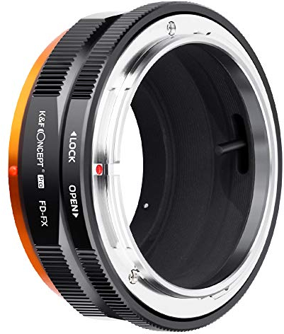K&F CONCEPT FD-FX Hochpräziser Objektivadapter，Kompatibel mit Canon FD FL-Objektiven bei Fujifilm FX M13115 FD-FX-Kameras
