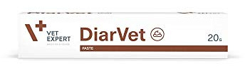 Vet Expert DiarVet Pasta | 20 ml | Suplemento alimenticio para Perros y Gatos | Apoyo en Caso de diarrea persistente o Grave | Compuesto de un probiótico Mineral