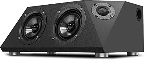 RSGK Bluetooth 5.1 Bookshelf Speakers, 2.0 Stereo Active Near-field Monitors, 55W×2 High-power Speakers, with Optical Fiber, U Disk, AUX, and Coaxial Input