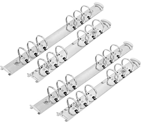Operitacx Lose Blattbinder Clips 4Er Set Segmentierte Bindemittel Klammern Für Scrapbook-Binder Schulbinder Und Notizbücher Bürobedarf Für A5 A6 Organisation Und Ersatzteile