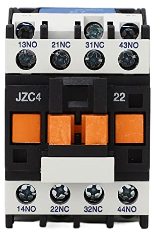 Motorschütz 2 Pole AC Schütz 3 Phasen 2NO 2NC Elektrisches Schütz Zwischenrelais für die Stromverteilung von Klimaanlagen und Wärmepumpen (380V)