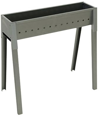 Briconess.com Barbecue per spiedini con Piedi Spiedo Grill El Gaucho - 100x32xH79 cm. - Braciere: 100x11 cm.