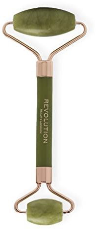 Revolution Beauty London Green Jade Face Roller, Facial Massager tool, Reduces Puffiness, 86g