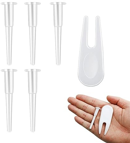 jeufun Lot de 6 bouchons pour ballon de yoga, bouchon d'air, kit de remplacement pour ballon d'exercice de yoga, kit de remplacement comprend un bouchon de ballon d'exercice, un extracteur de prise de