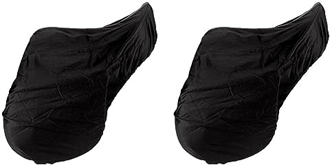 Kerbl 32291 Sattelschonbezug Baumwolle, Schwarz, Warmblut (Packung mit 2)