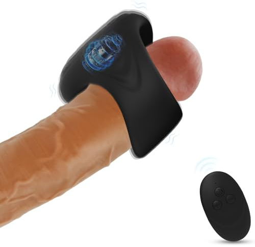 BDSMYEE Manchon de Pénis Électrique en Silicone avec 10 Modes de Vibration, Gaines de Pénis pour Améliorer l'érection Jouets Sexuels pour Couples