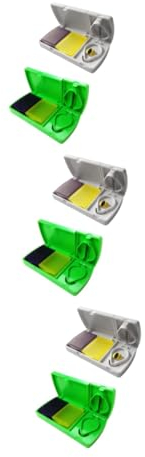 SOLUSTRE 6 Stk Pillenbrecher Pillenschneider kleine Pillendose Pillenetui im ​​Taschenformat kleiner Tablettenbehälter Pillenteiler Tablettenschneider Medikamententeiler tragbar Splitter
