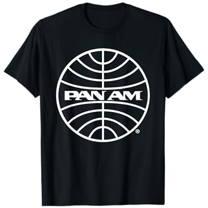 Logotipo blanco clásico Pan Am Camiseta