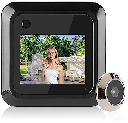 Telecamera Spioncino per Spioncino Intelligente, Spioncino di Sicurezza Grandangolare da 0,3 MP 95° con Display LCD TFT da 2,4 Pollici, Videocitofono,Spioncino Digitale per