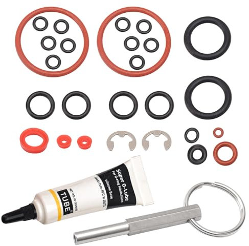 O-Ring Gasket Seal Set Drainage Valve Brew/Security Oval Head Key Tool Compatible With Ju-ra S, Z, X, C, E, F, J, ENA & Capresso Krups AEG Cappuccino Maker Series Coffee Machines