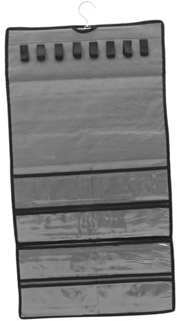 KITANDOVE Hängende Schmuckaufbewahrungstasche Mit Fächern Transparenter Organizer Für Ohrringe Ketten Ringe Und Armbänder Für Schlafzimmer Oder Wohnzimmer Praktische Und Platzsparende