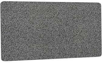 Weichstrukturierte Luffa-Duschmatte mit guter Stabilität, bequeme PVC-Badezimmermatte, schnell trocknend, einfarbig, Schwarz, 80 x 120 cm