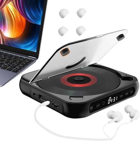Disk Player Portable Anti-Shock Clear Sound Personal Compact Disc Player