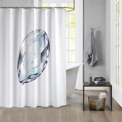Duschvorhang PatternedShower Curtain Curtains, Duschvorhänge Duschrollo 120x180cm Duschvorhang Mit Gewicht Badewanne, Duschrollo für Badewanne, Duschvorhang Textil Stoff Bad Vorhang Badevorhang 955
