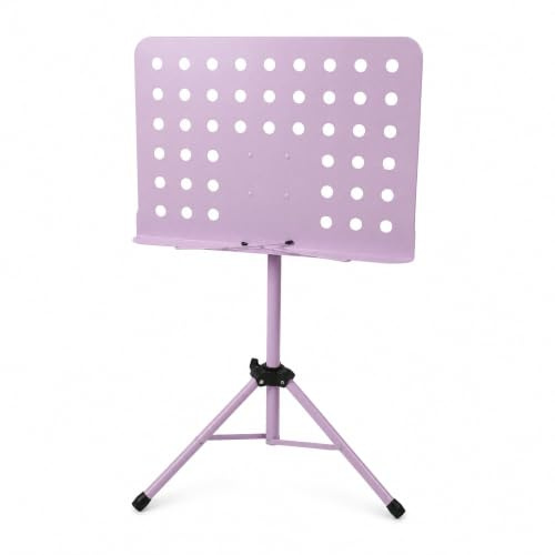 Pupitre à Hauteur Réglable, Pupitre Pliable, Pupitre Portable avec Structure en ABS Solide et en Métal, Idéal pour Guitare, Violon, Idéal pour les Musiciens, Orchestres (Violet)