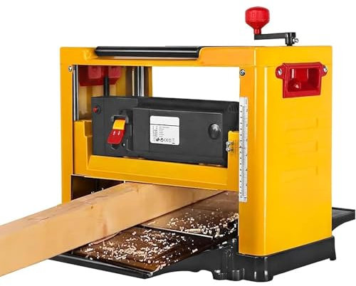 Cepilladora de sobremesa de 2000 W, cepilladora eléctrica multifuncional para carpintería de escritorio, espesor de cepillado único de 1 a 3 mm, potencia fuerte, 8000 Rpm/min, para corte de madera