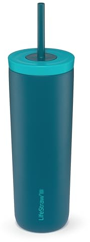LifeStraw Go Series Tumbler 18oz Stainless Steel Aegean Sea